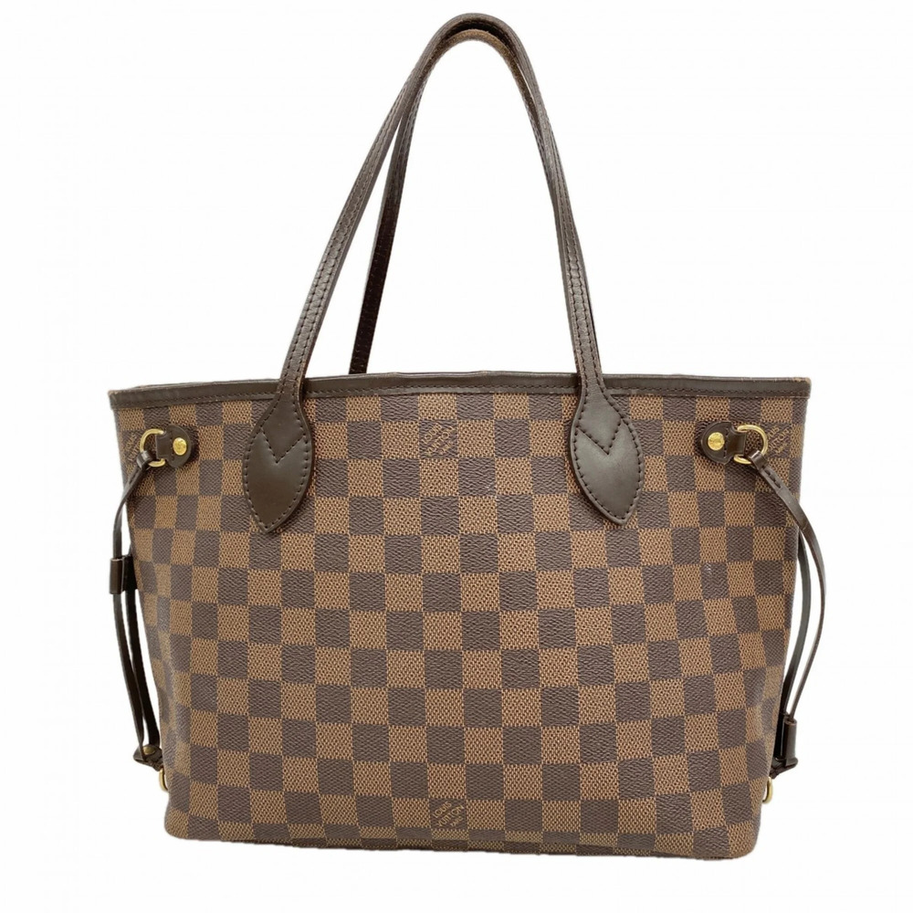 LOUIS VUITTON Brown Damier Neverfull PM Tote Bag - Picture 1 of 13
